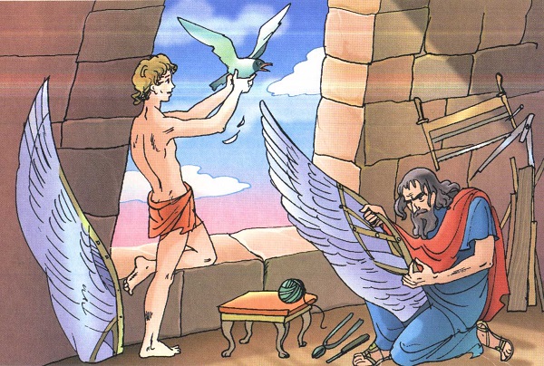 Daedalus a Icarus Staroveký grécky mýtus - Prečítajte si legendu Daedalus a Icarus